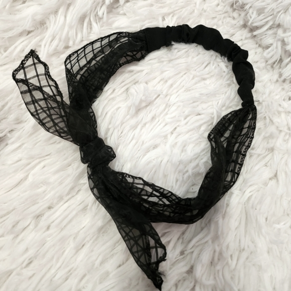 Mesh knot headband‎